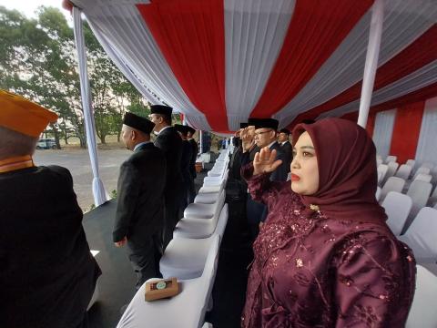 Penurunan Bendera HUT ke-81 RI