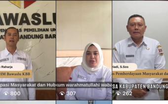 Stakeholder di KBB Berikan Ucapan dalam Rangka HUT ke-17 Bawaslu