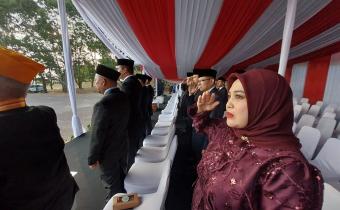 Penurunan Bendera HUT ke-81 RI